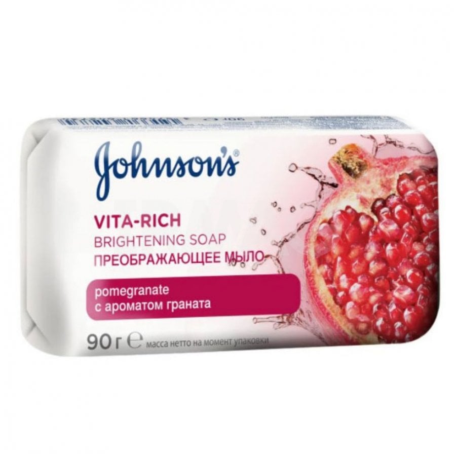Мыло Johnson's Body Care Vita Rich Преображающее, с экстрактом цветка граната, 90 г - фото 1