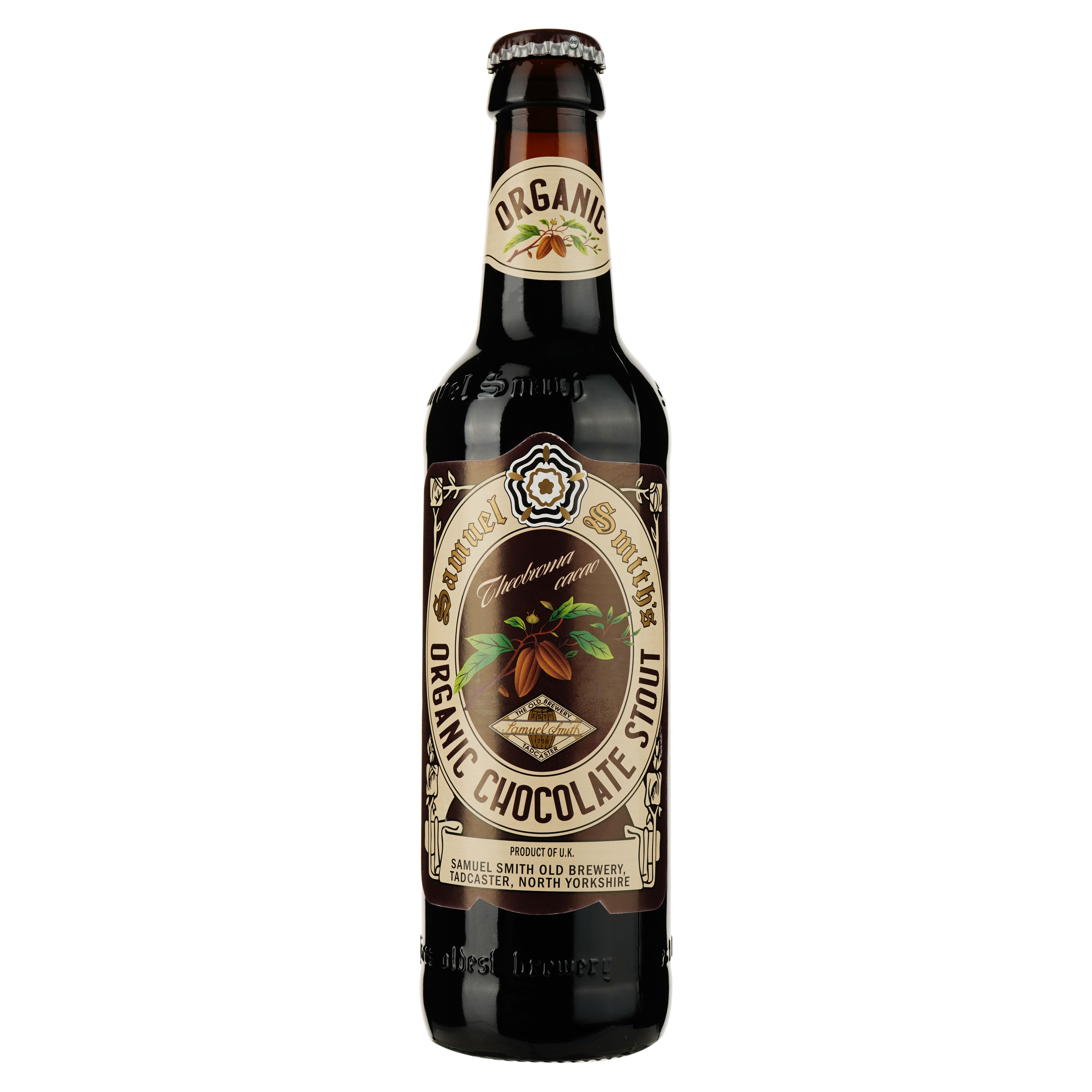 Пиво Samuel Smith Organic Chocolate Stout темное, 5%, 0,36 л (789759) - фото 1