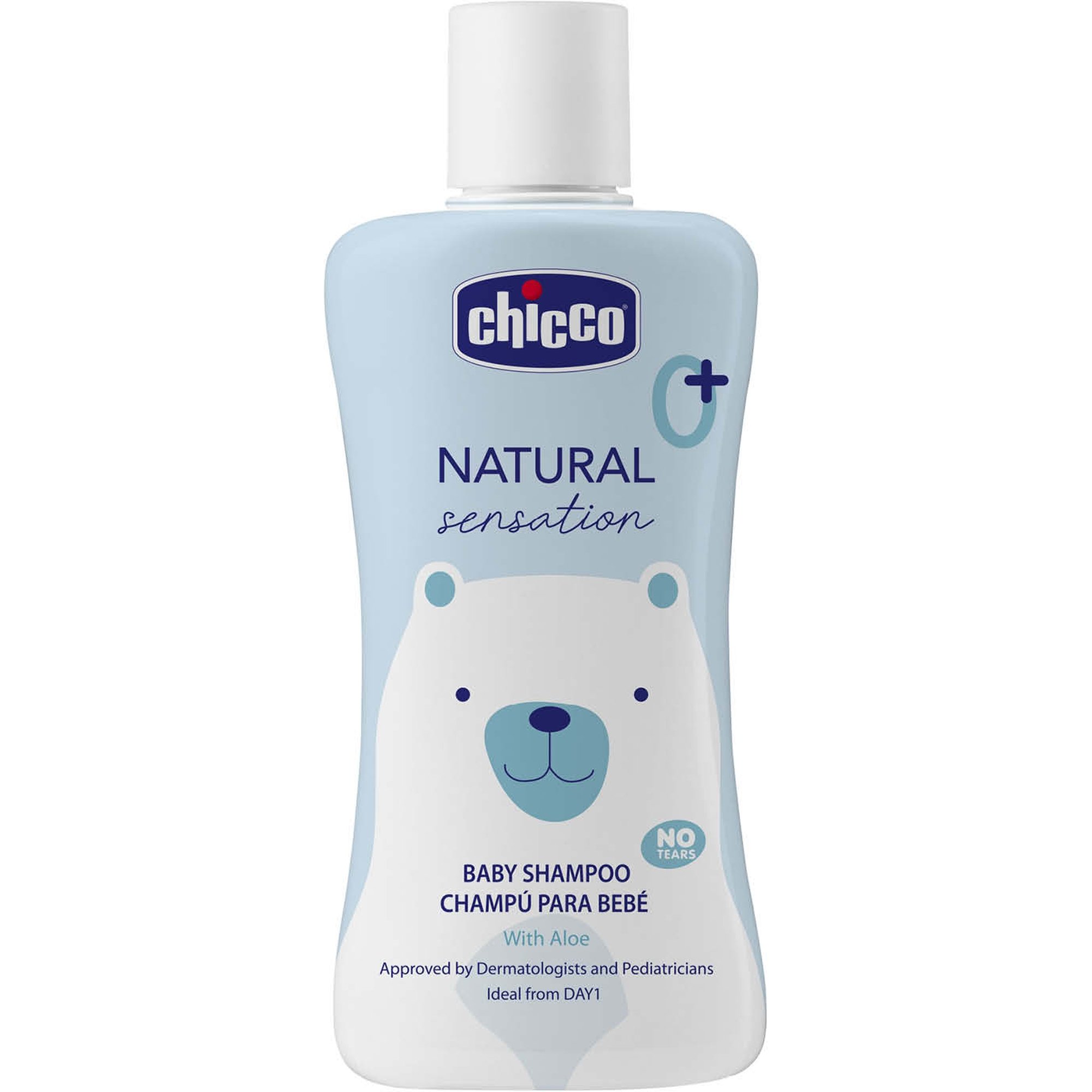 Шампунь Chicco Natural Sensation Baby Shampoo Без сліз з алое та олією солодкого мигдалю 200 мл (11518.00) - фото 1
