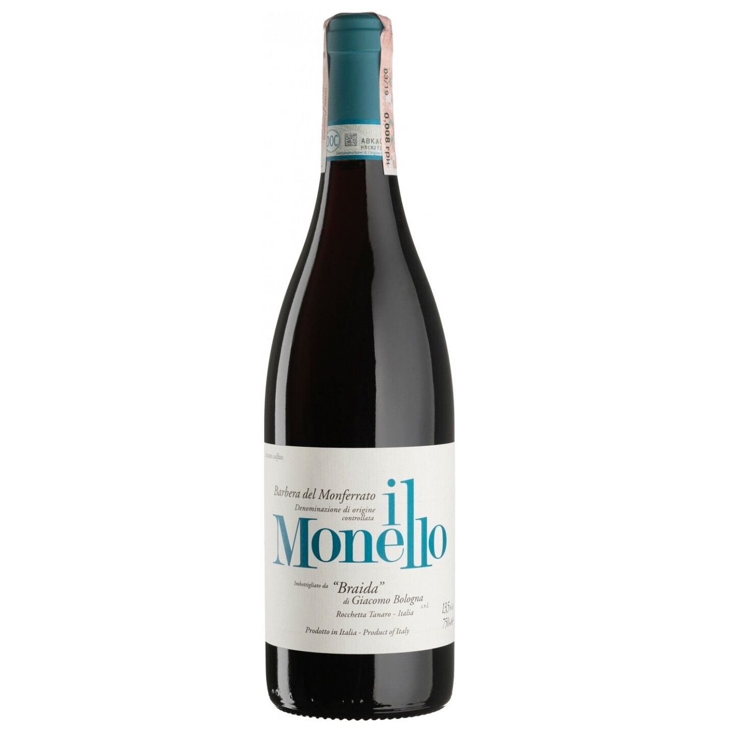 Вино Braida of Bologna Giacomo Barbera Del Monferrato Il Monello, червоне, сухе, 0,75 л (46962) - фото 1