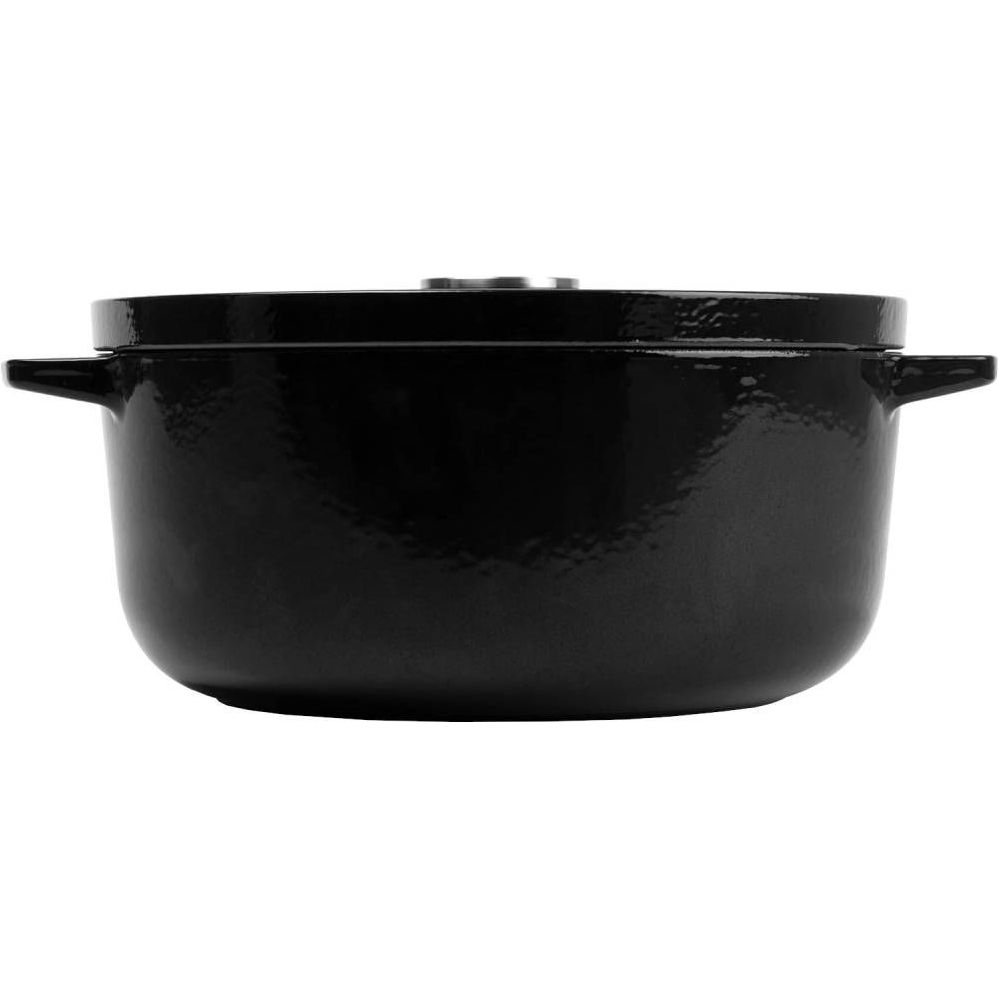 Кастрюля KitchenAid Cast Iron чугунная с крышкой 26 см 5.2 л черная (CC006061-001) - фото 2