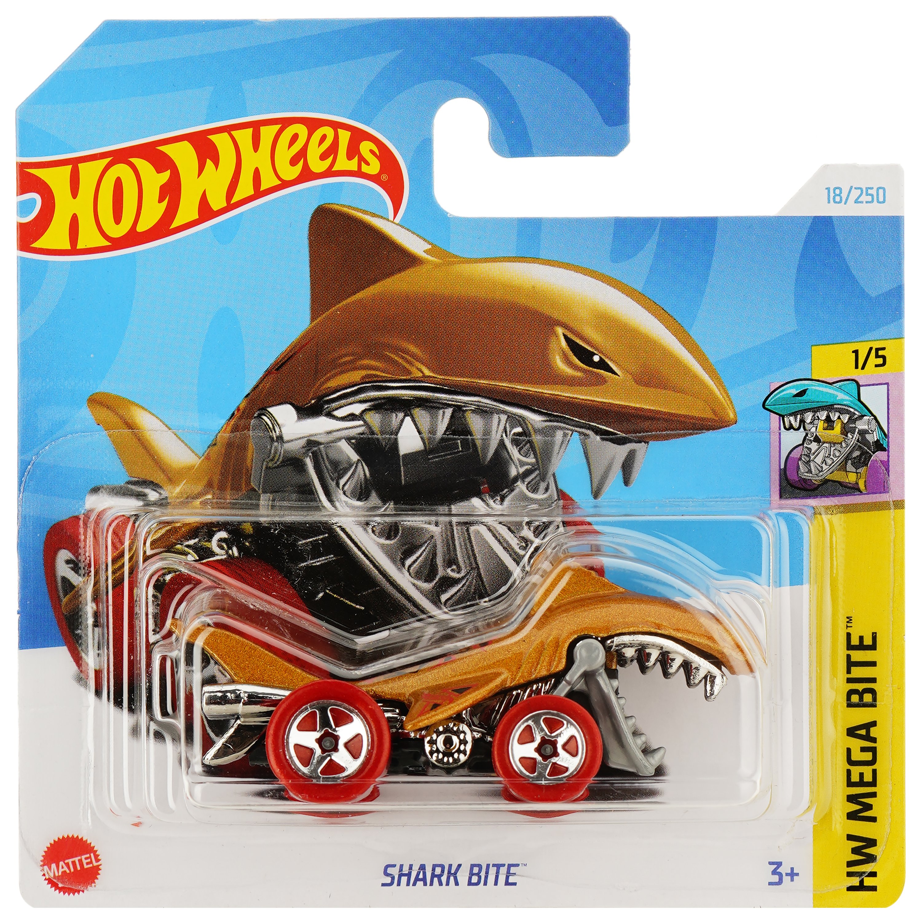 Базовая машинка Hot Wheels HW Mega Bite Shark Bite (5785) - фото 1