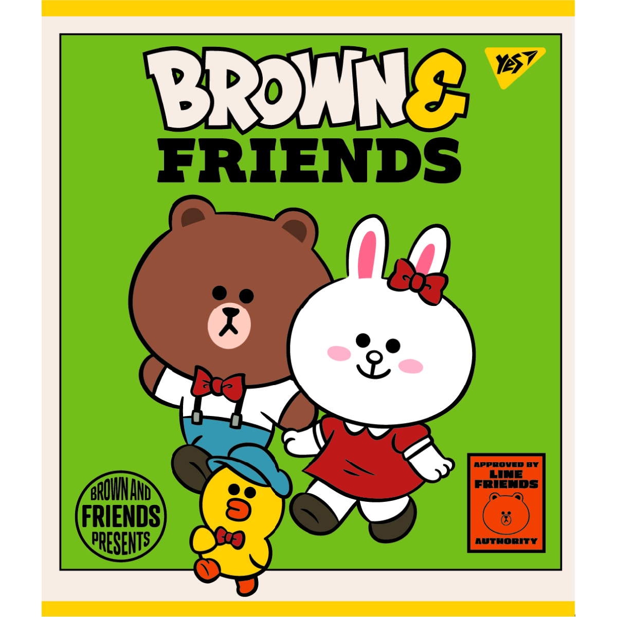 Набор тетрадей Yes Line Friends А5 в клетку 12 листов 10 шт. (766795) - фото 1