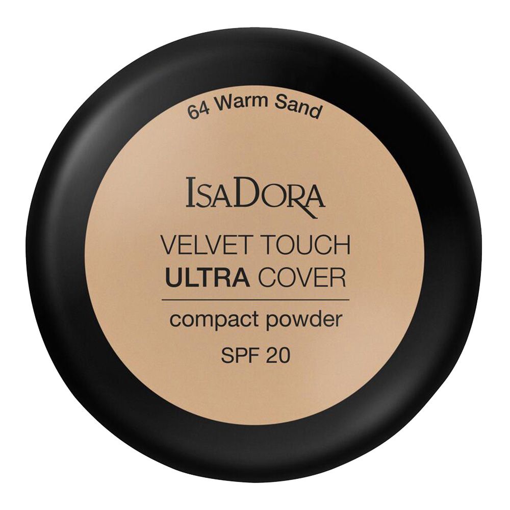 Компактная пудра для лица IsaDora Velvet Touch Ultra Cover SPF 20, тон 64 (Warm Sand), вес 7,5 г (551393) - фото 1