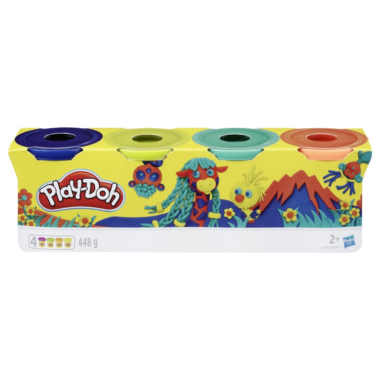 Набор пластилина Hasbro Play-Doh Wild, 4х140 г (E4867) - фото 1