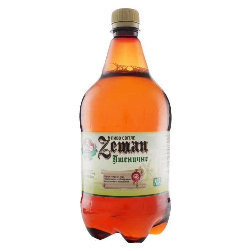Пиво Zeman Пшеничне світле, 5%, 1 л (728705) - фото 1