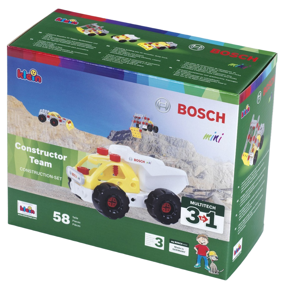 Конструктор Bosch Mini 3 in 1 Constructor team Строительные машины (8792) - фото 1