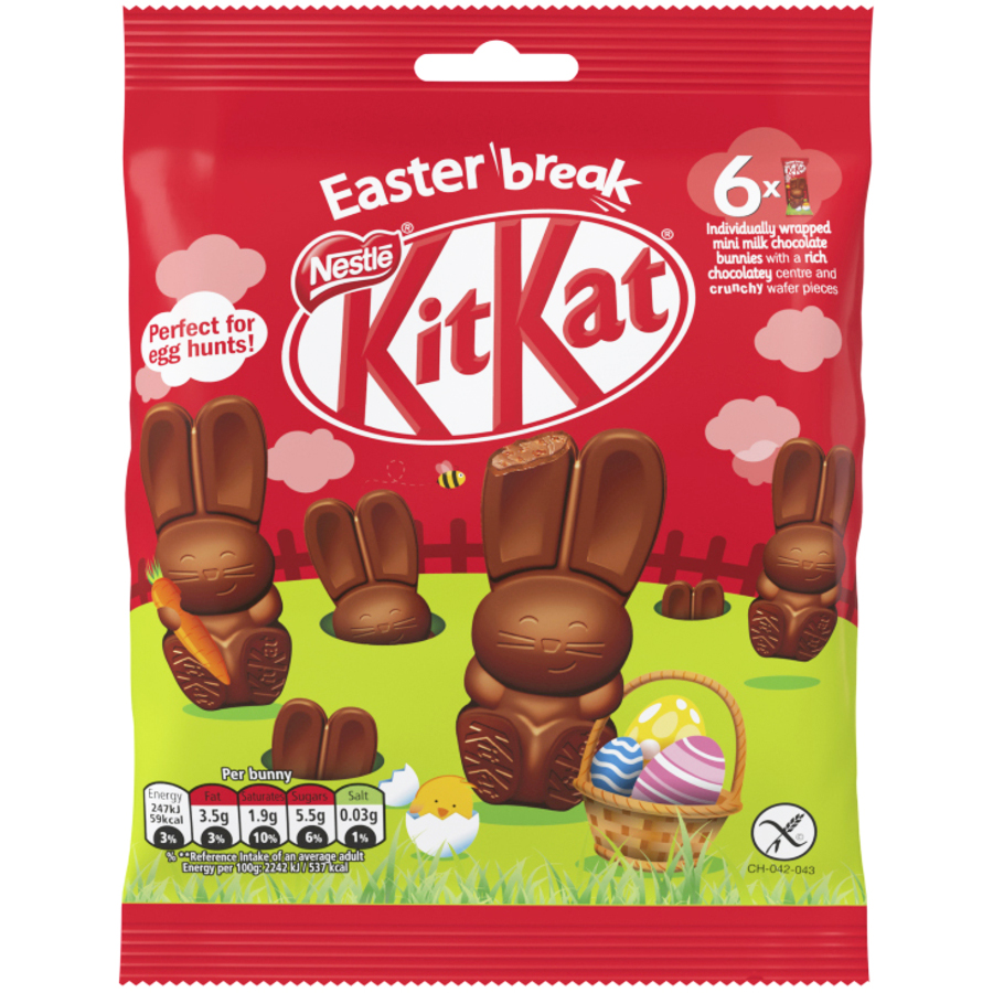 Набір фігурок з молочного шоколаду з начинкою KitKat Кролики 66 г - фото 2