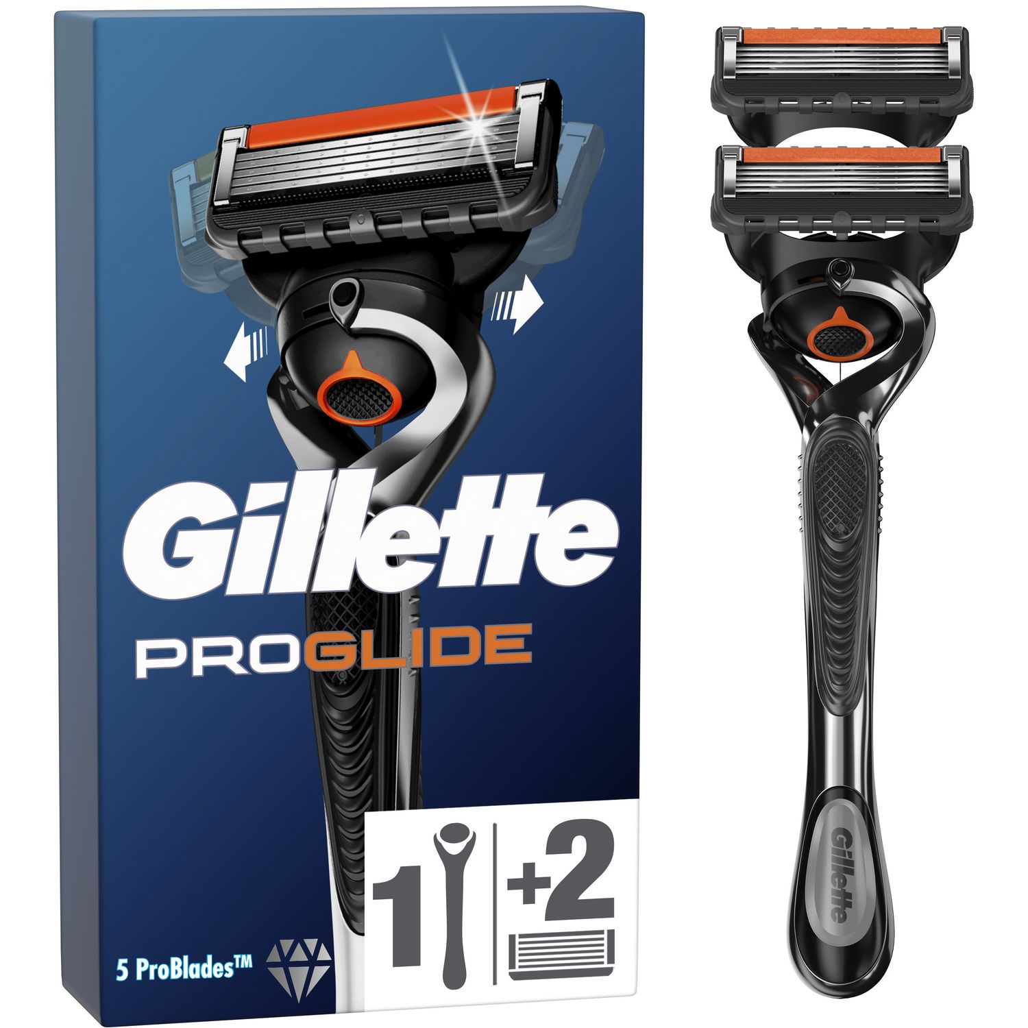 Станок для гоління чоловічий Gillette Fusion5 ProGlide Flexball з 2 змінними картриджами - фото 1