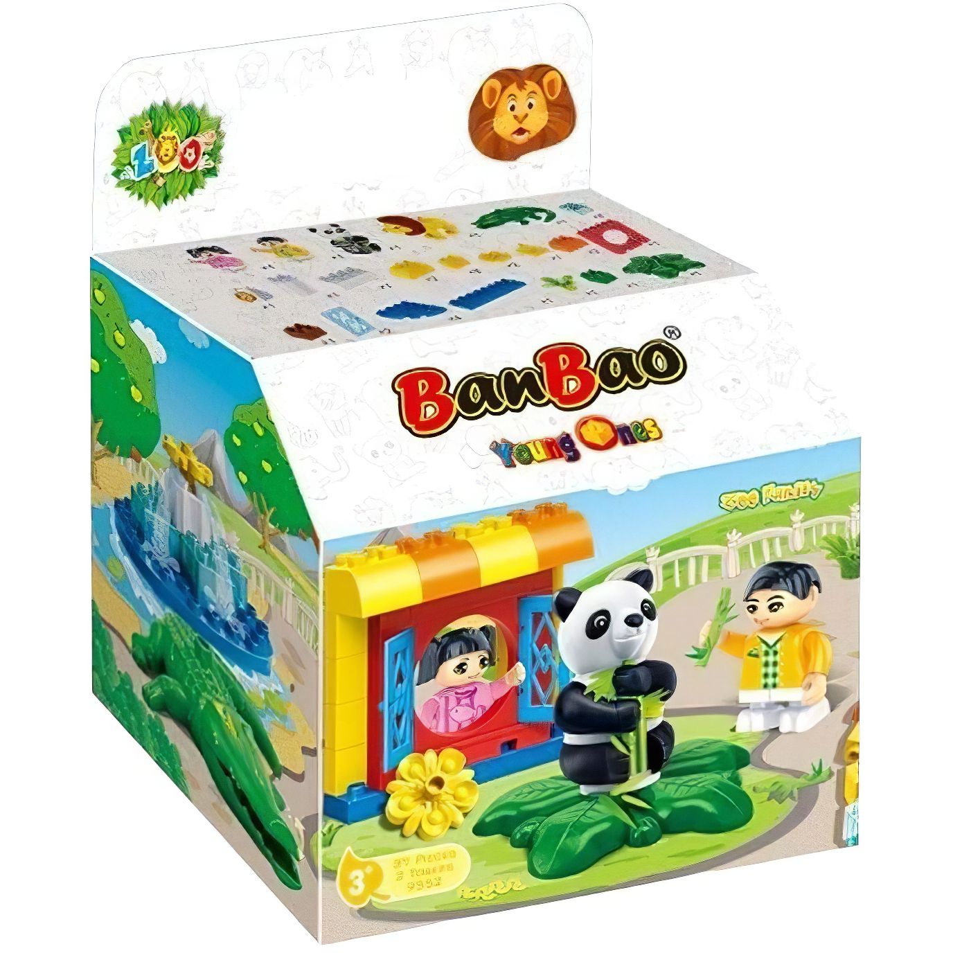 Конструктор BanBao 9552 Зоопарк фігурки тварини 37 елементів - фото 2
