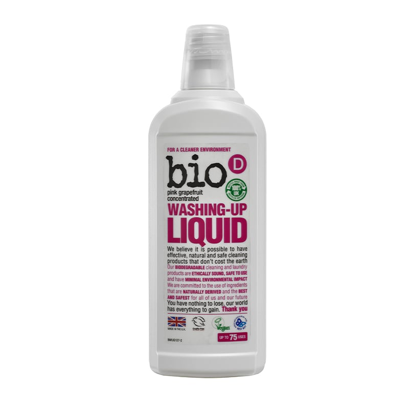 Органічна рідина для миття посуду Bio-D Washing Up Liquid Grapefruit, з запахом рожевого грейпфрута, 750 мл - фото 1
