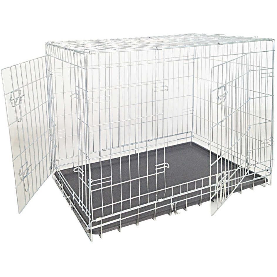 Клетка для собак Croci цинк двухдверная 78х55х62 см - фото 1