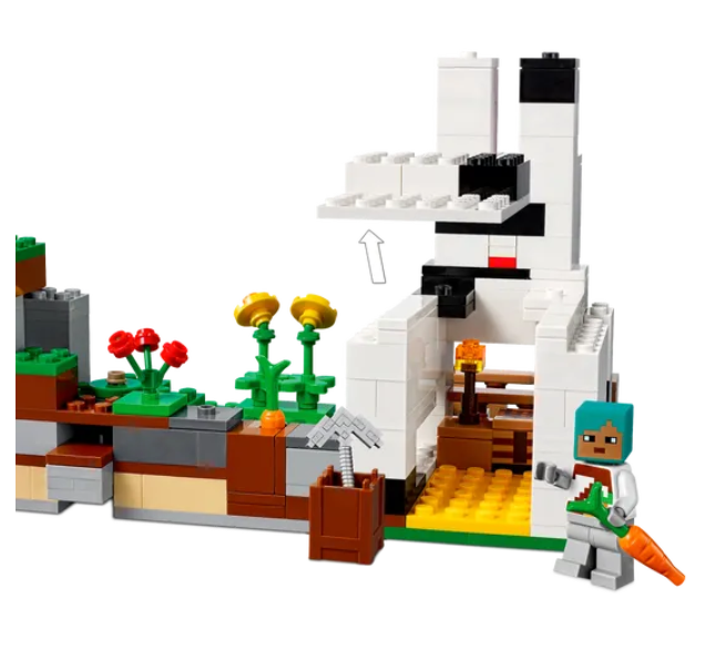 Конструктор LEGO Minecraft Кроличье ранчо, 340 деталей (21181) - фото 4