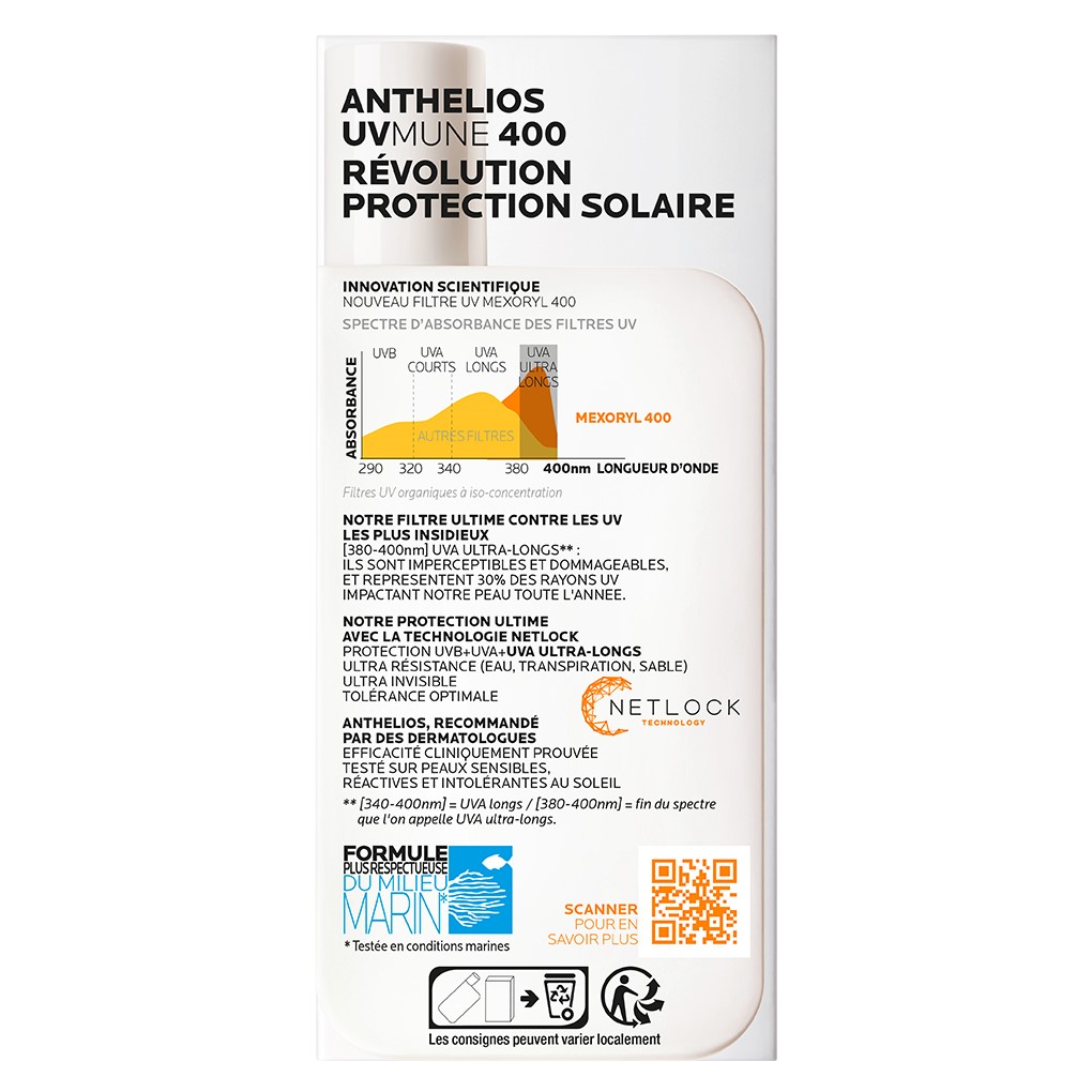 Солнцезащитный флюид La Roche-Posay Anthelios UVA 400 для чувствительной кожи лица, SPF 50+, 50 мл (MB459200) - фото 3