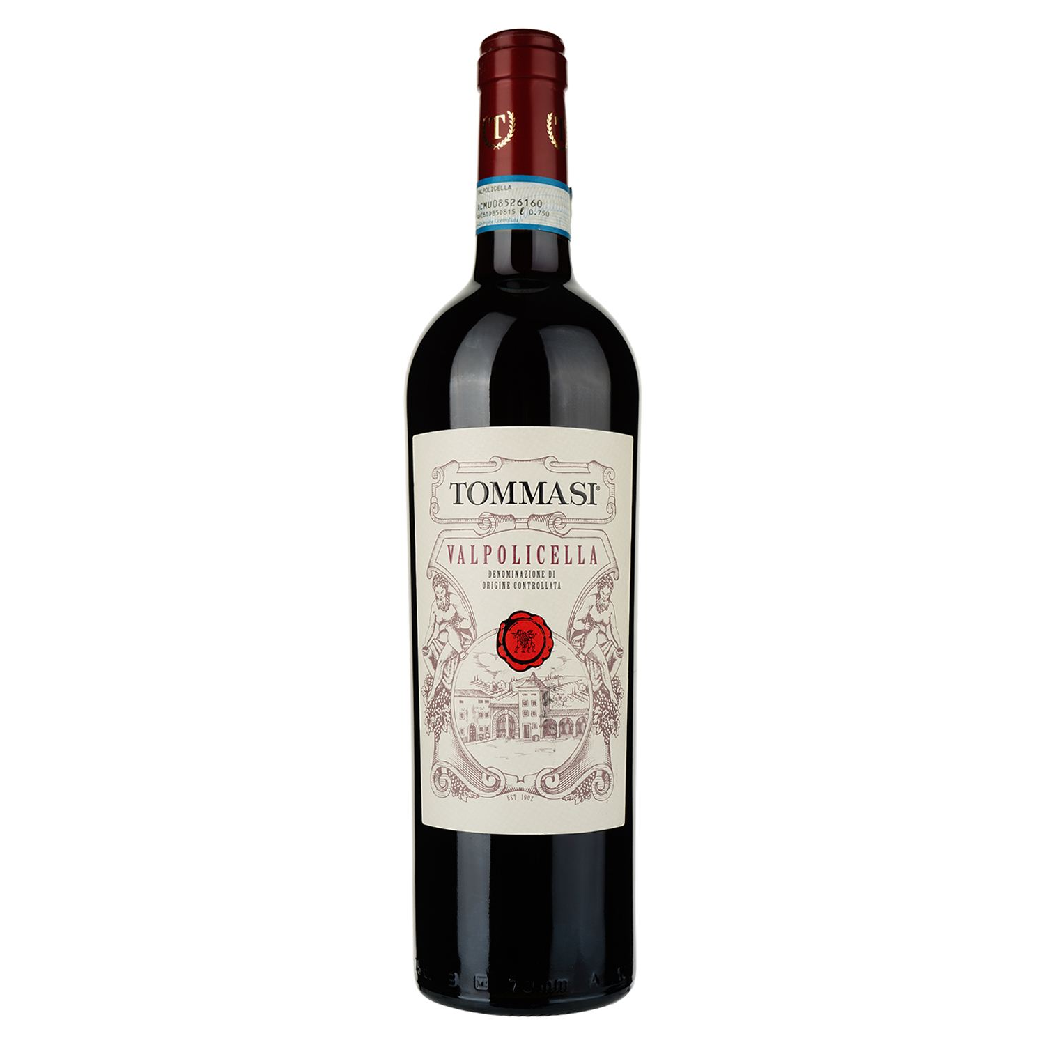 Вино Tommasi Valpolicella, красное, сухое, 0,75 л - фото 1