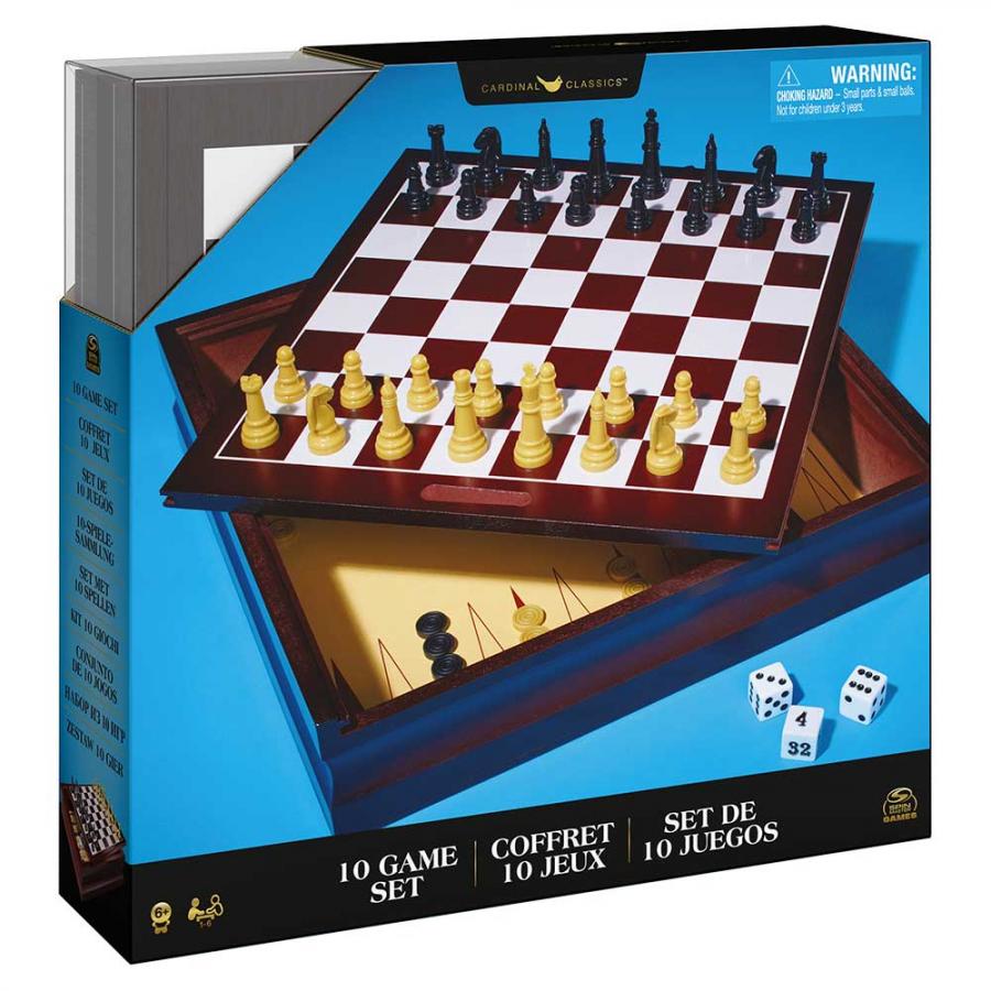 Набор Spin Master из 10 классических игр в деревянной коробке (SM98376/6065366) - фото 2