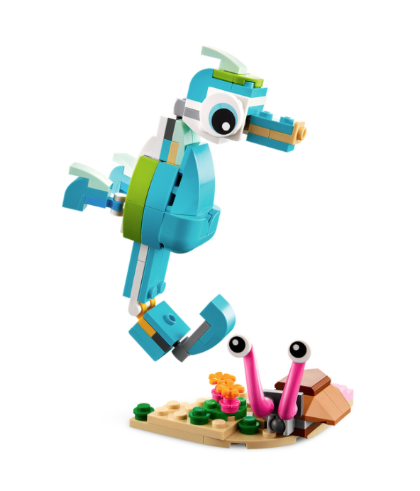 Конструктор LEGO Creator Дельфін і черепаха 3 в 1, 137 деталей (31128) - фото 5