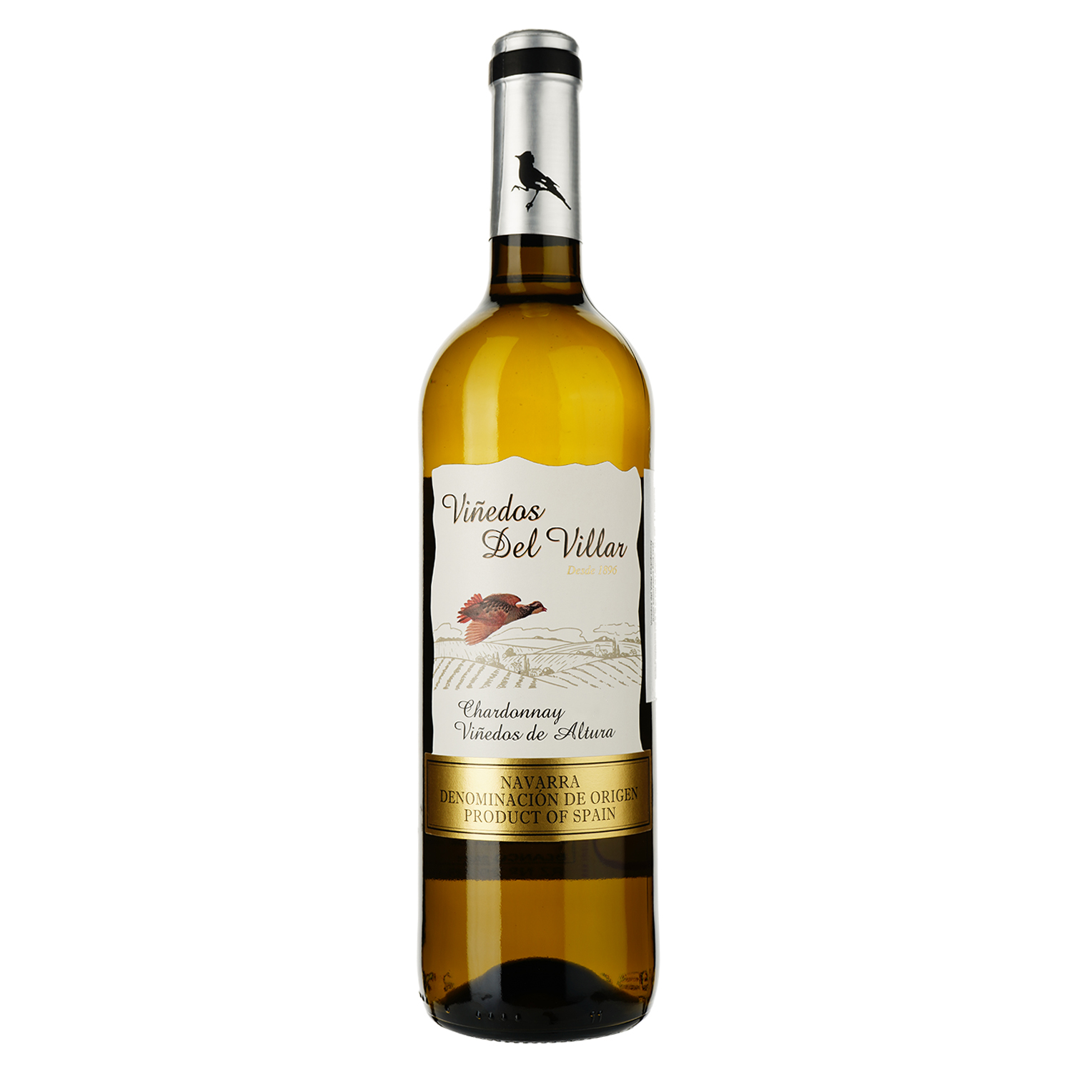 Вино Castillo de Monjardin Vinedas Del Villar Chardonnay, белое, сухое, 0,75 л - фото 1