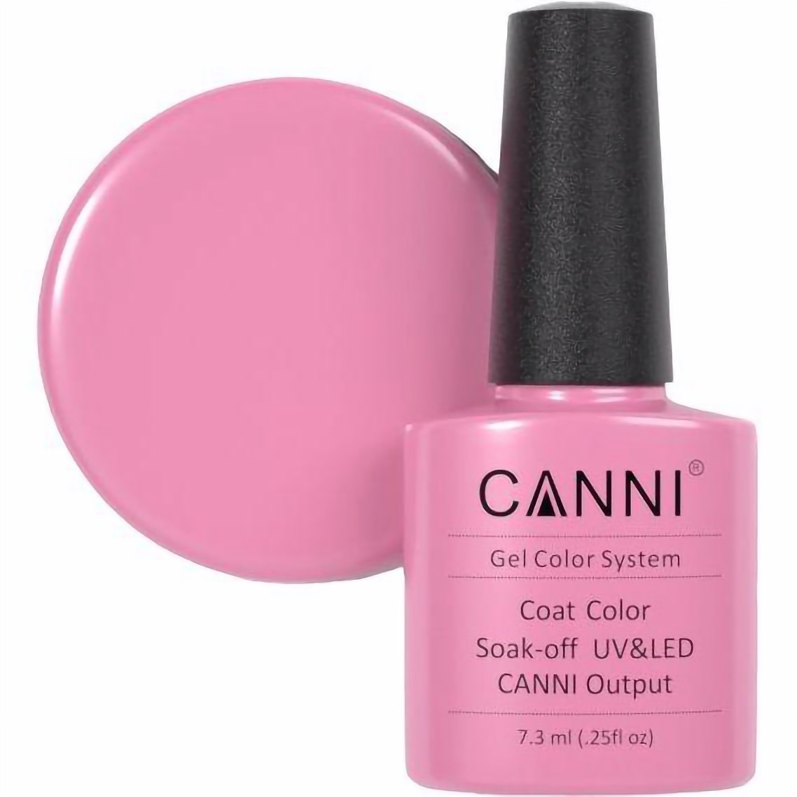 Гель-лак Canni Color Coat Soak-off UV&LED 247 натуральний рожевий 7.3 мл - фото 1