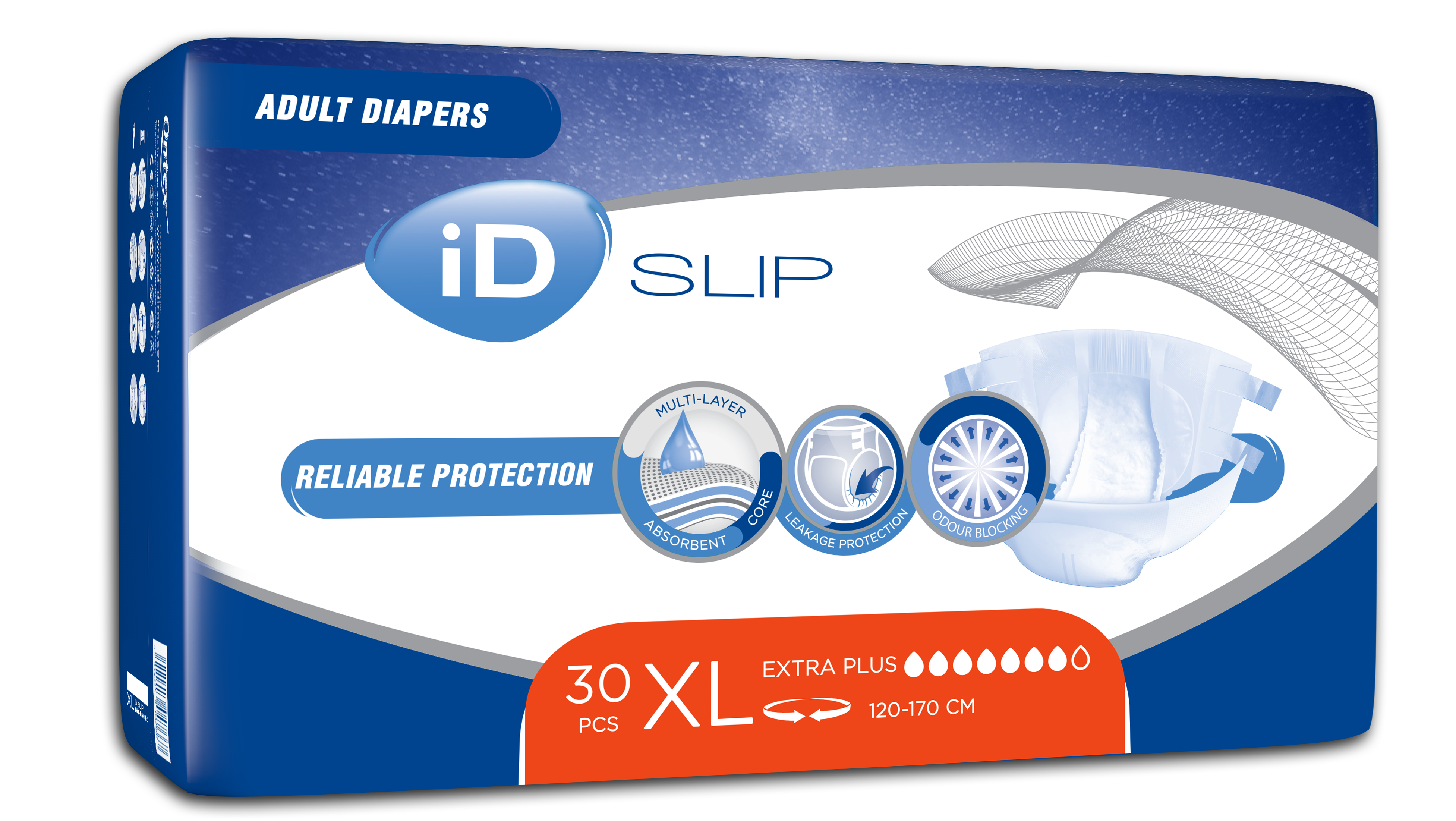 Подгузники для взрослых iD Slip Extra Plus XL, 30 шт. - фото 2