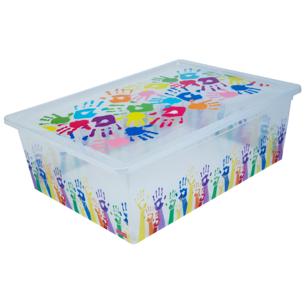 Коробка Qutu Light Box Colored hands, 25 л (COLORED HANDS 25л.) - фото 1