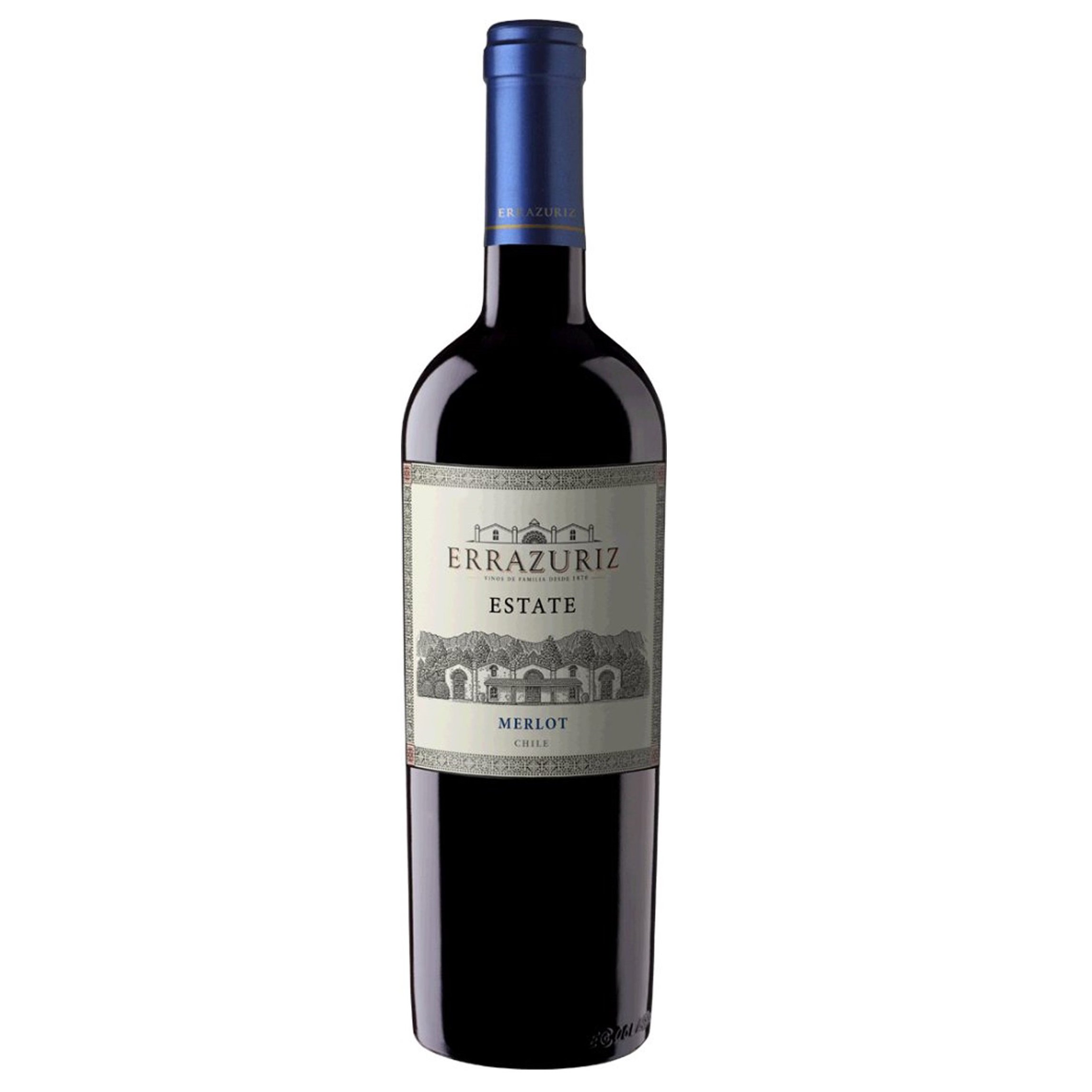 Вино Errazuriz Estate Merlot, красное, сухое, 13,5%, 0,75 л - фото 1