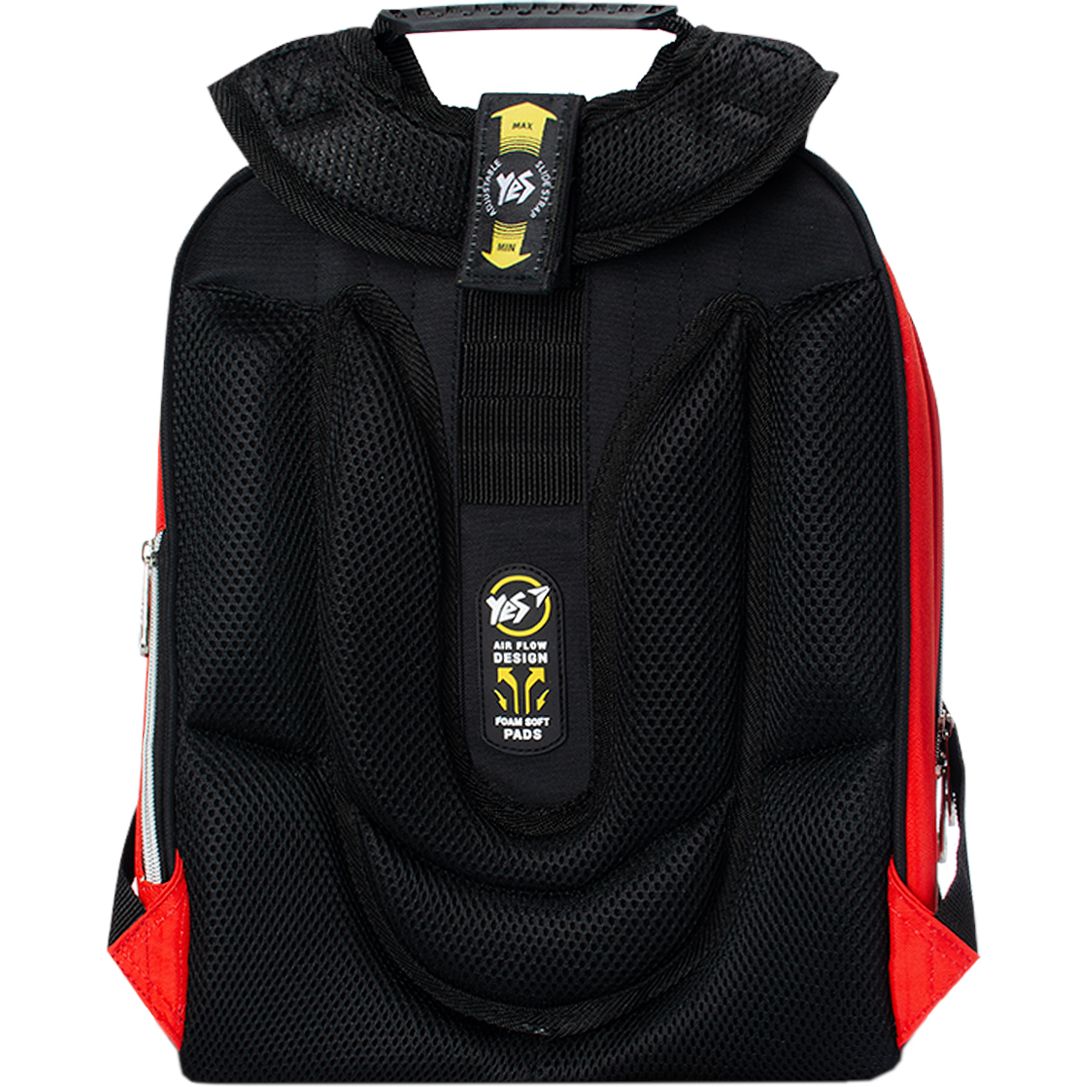 Рюкзак шкільний каркасний Yes H -12 Flash, червоний (558033) - фото 3