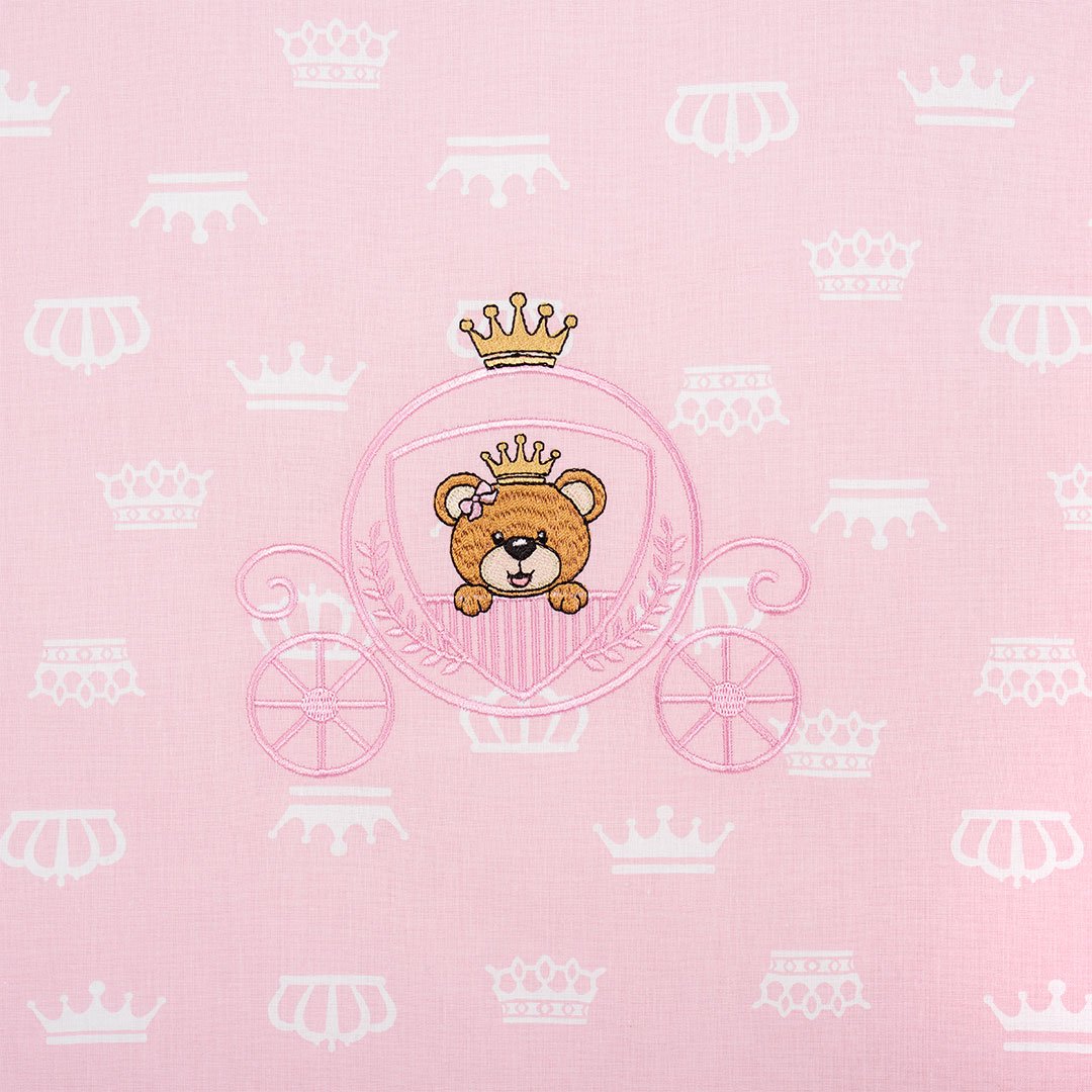 Комплект постельного белья в коляску Papaella, розовый, 80х60 см (8-10446) - фото 3