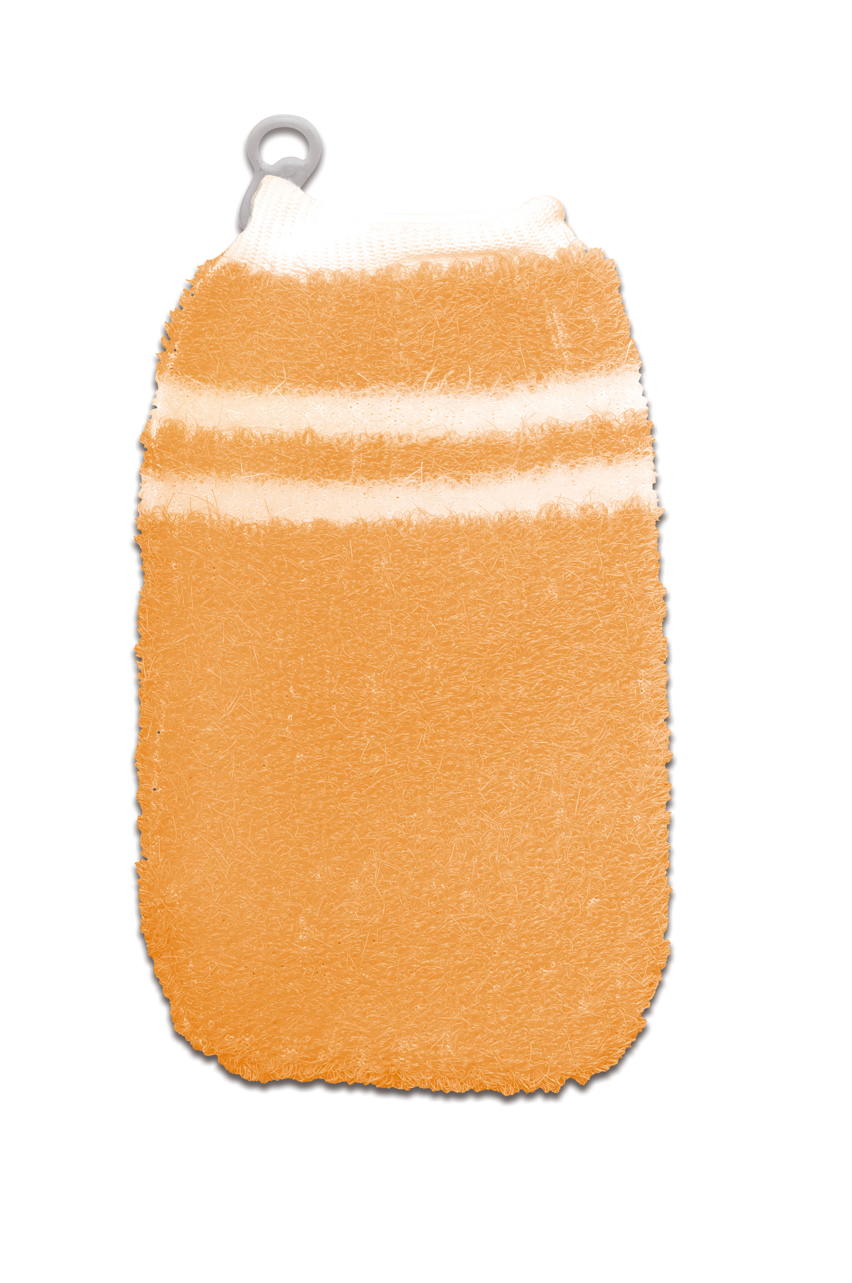 Губка банна масажна Titania Рукавичка, 19 см, оранжевый (9102 оранж) - фото 1