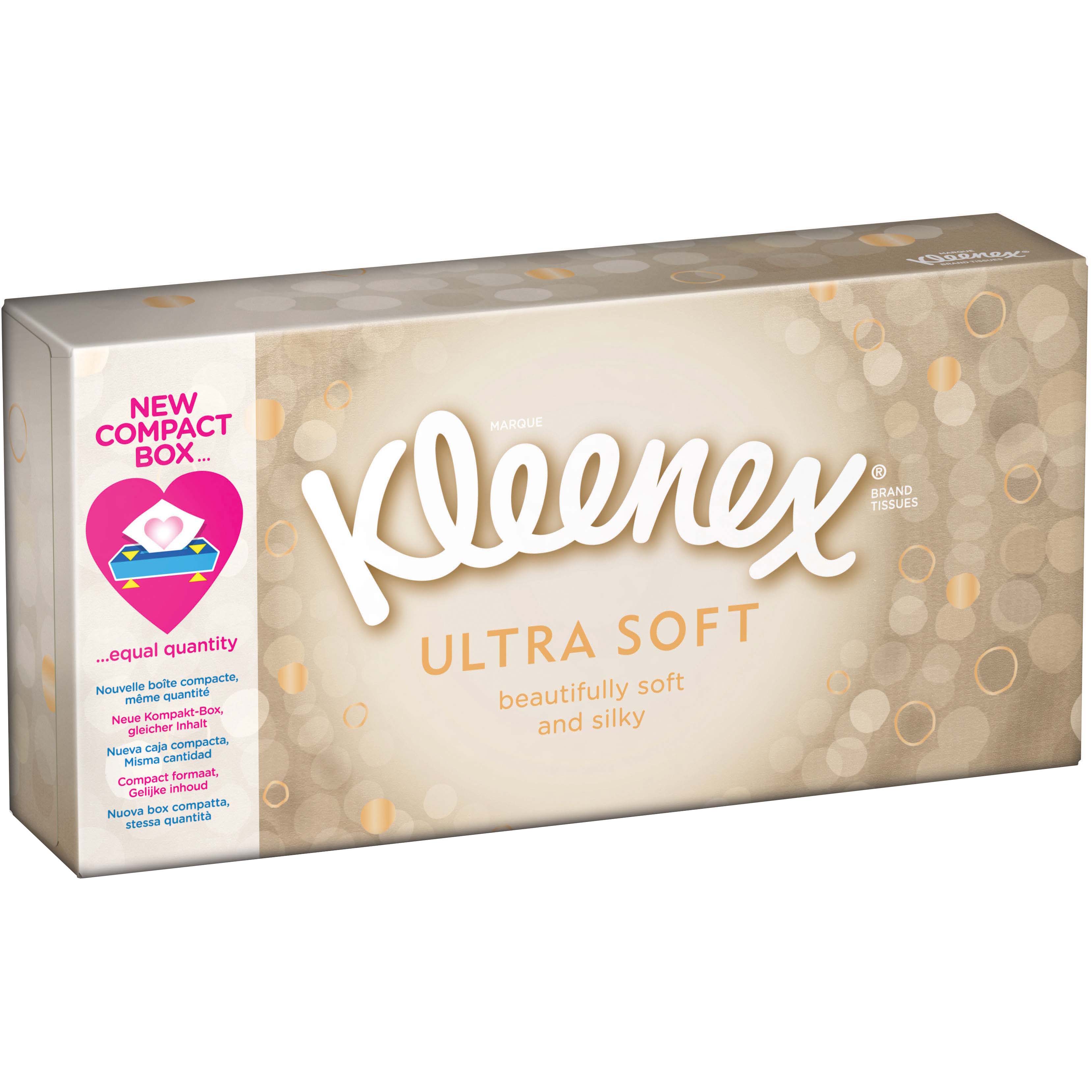Салфетки Kleenex UltraSoft в коробке, 80 шт. - фото 1