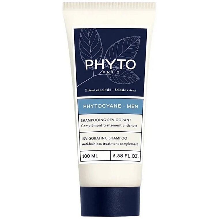 Набір Phyto Phytocyane Men: шампунь Invigorating Shampoo 100 мл + засіб проти випадіння волосся Treatment 12 шт. x 3.5 мл - фото 2
