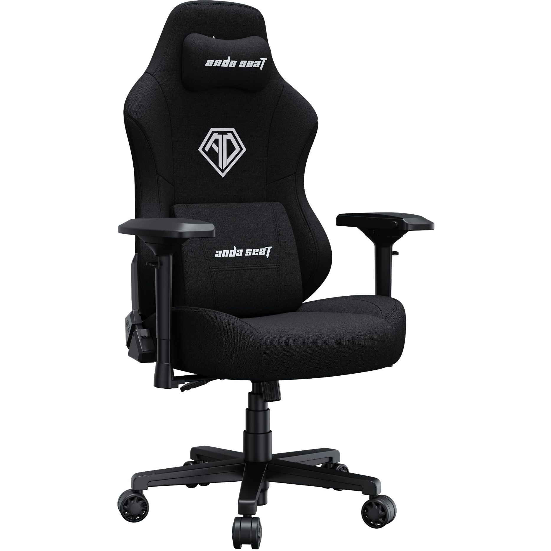 Крісло ігрове Anda Seat Phantom 3 Pro Size L Black Fabric (AD18YC-06-B-F) - фото 2