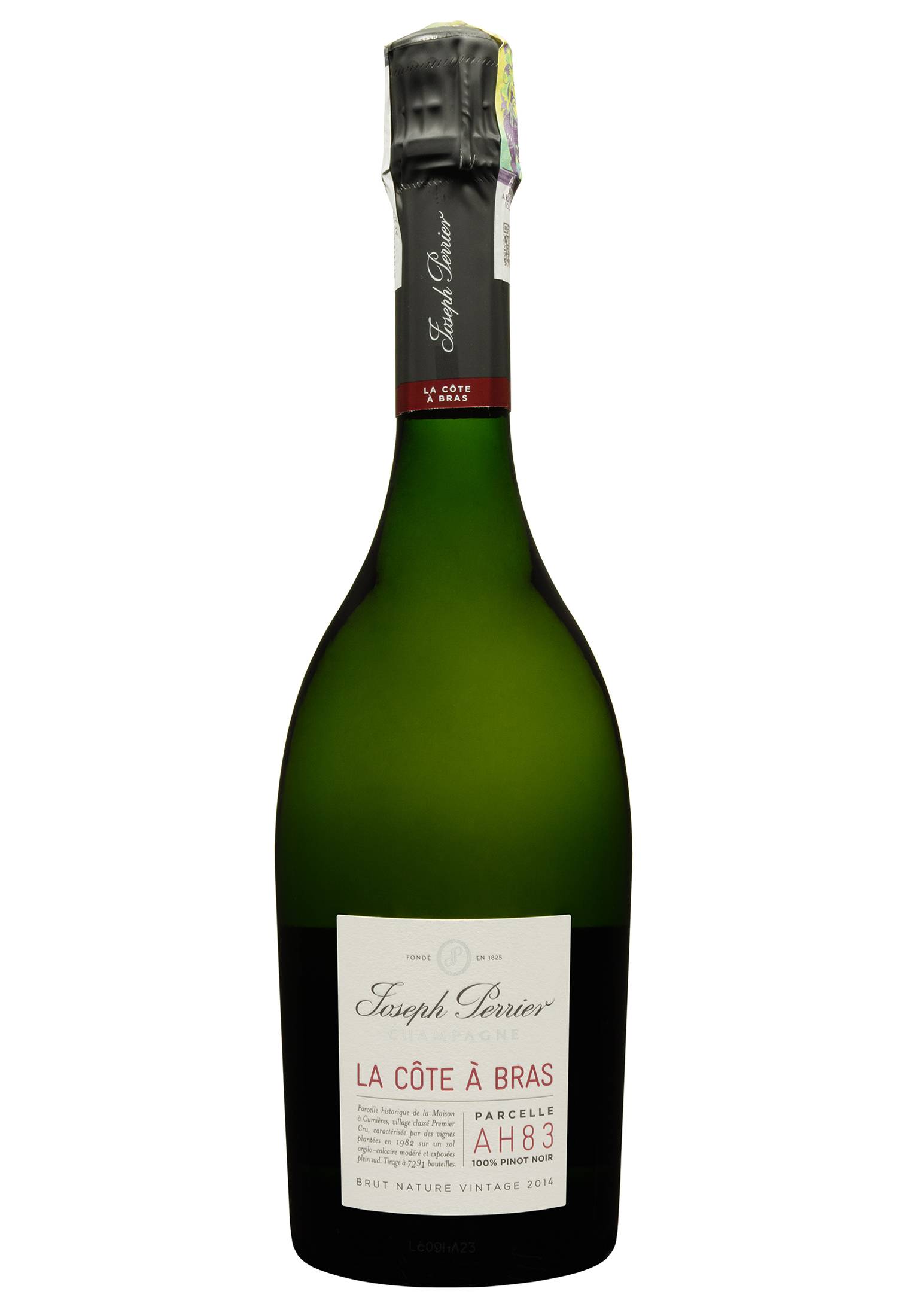 Шампанское Joseph Perrier La Cote Bras Brut Nature 2014 белый брют 0.75 л в коробке - фото 2