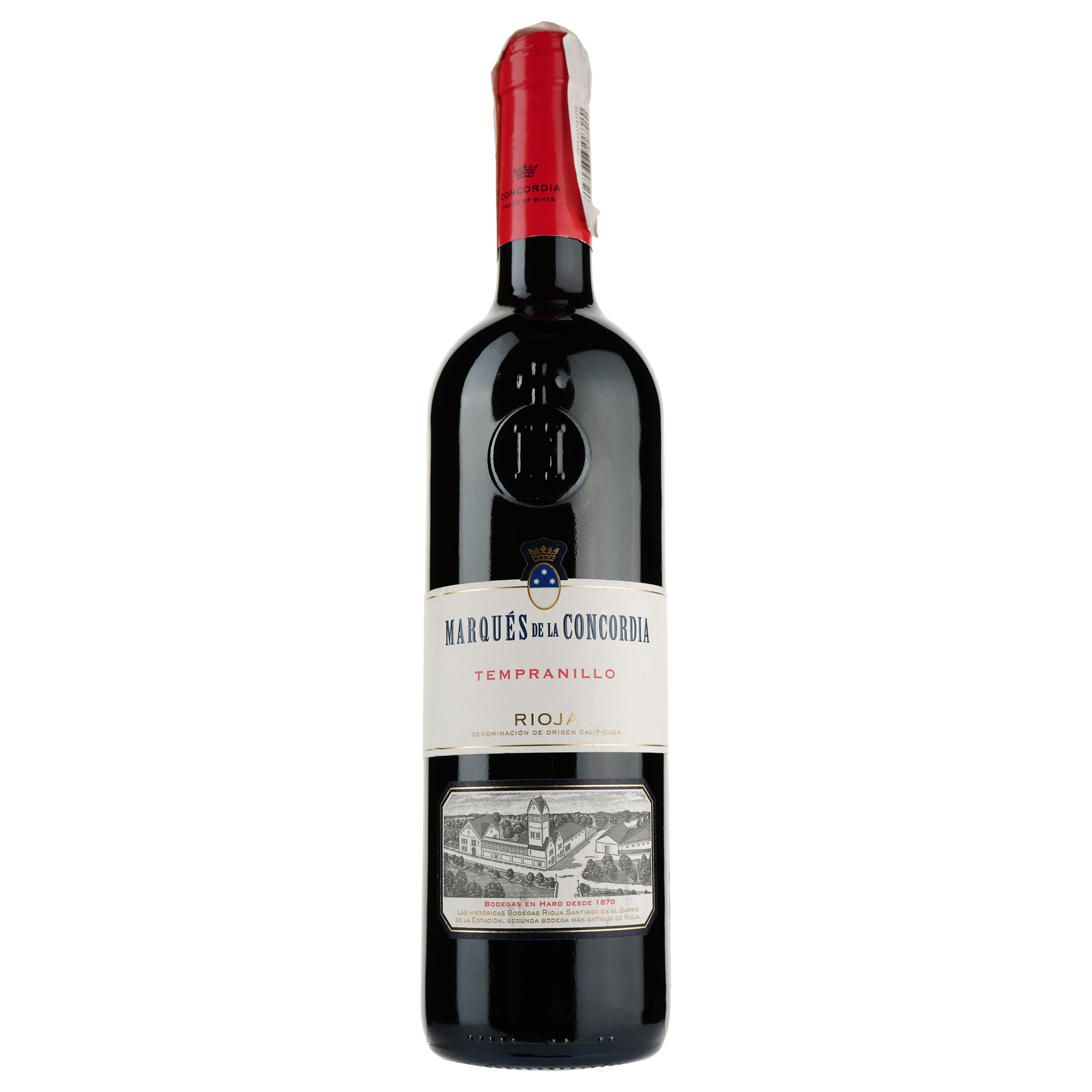 Вино Marques de la Concordia Tempranillo красное сухое 0.75 л - фото 1