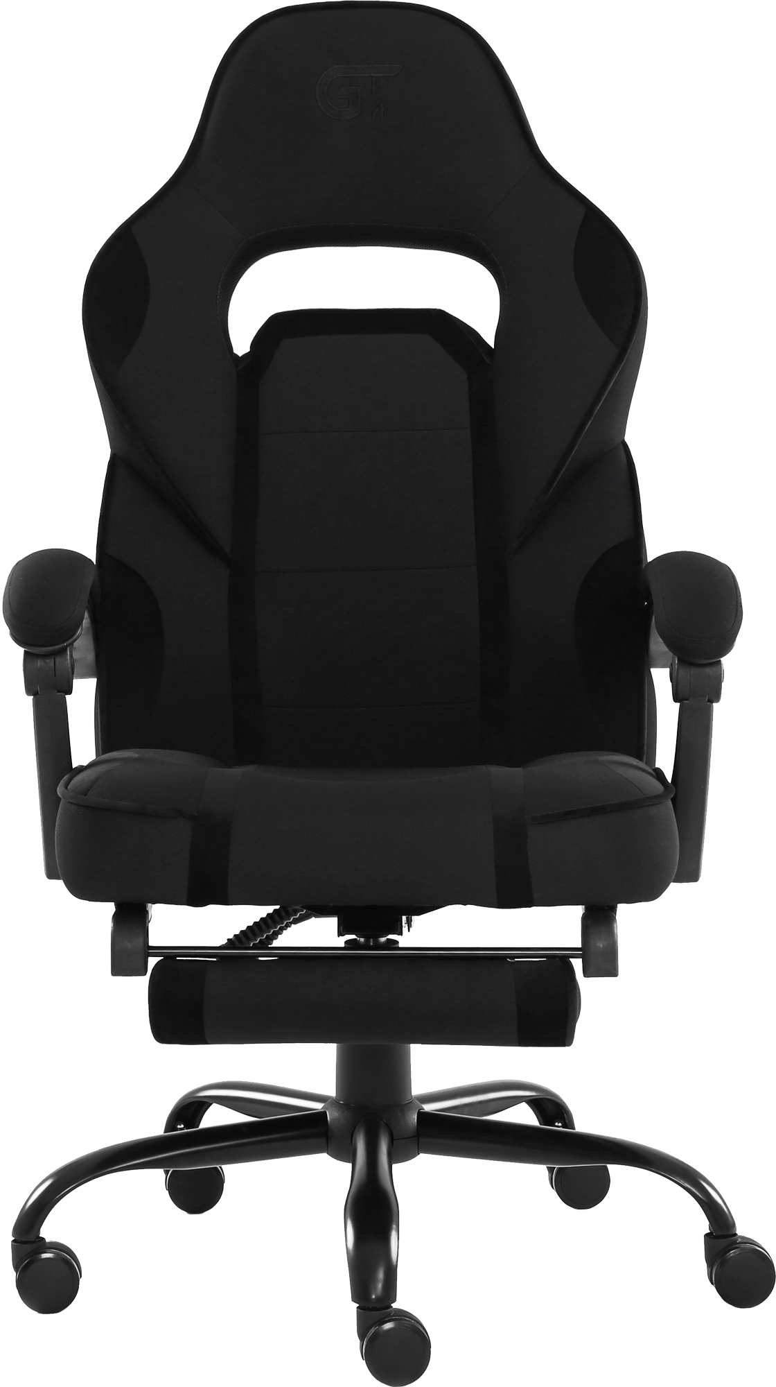 Геймерское кресло GT Racer черное (X-2748 Fabric Black Suede) - фото 2