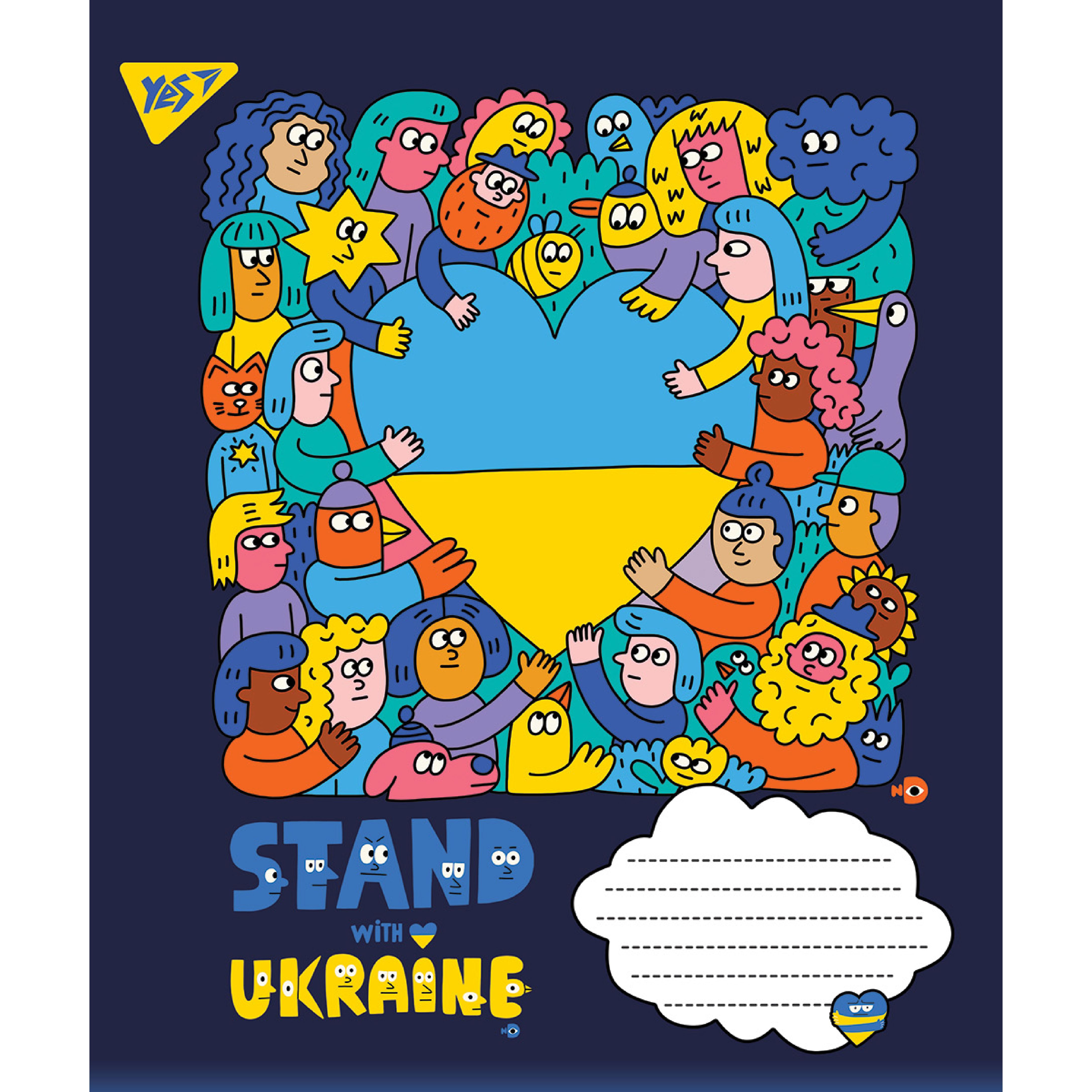 Зошит загальний Yes Ukraine, A5, в лінію, 96 листів - фото 1