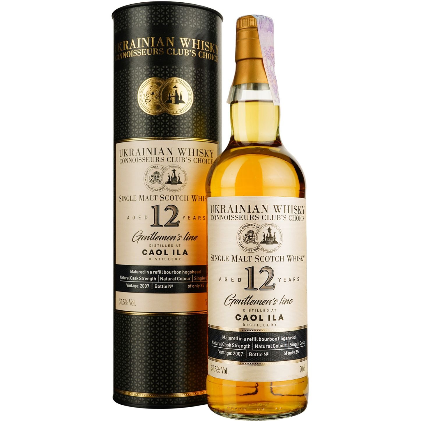 Виски Caol Ila 12 Years Old Single Malt Scotch Whisky, в подарочной упаковке, 57,5%, 0,7 л - фото 1