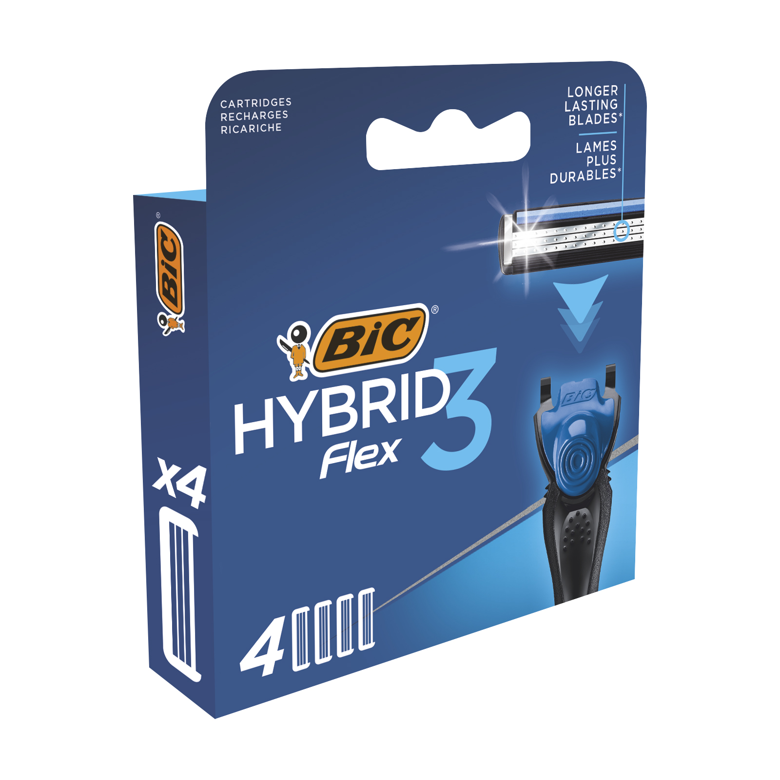 Сменные картриджи для бритья BIC Hybrid 3 Flex, 4 шт. - фото 2