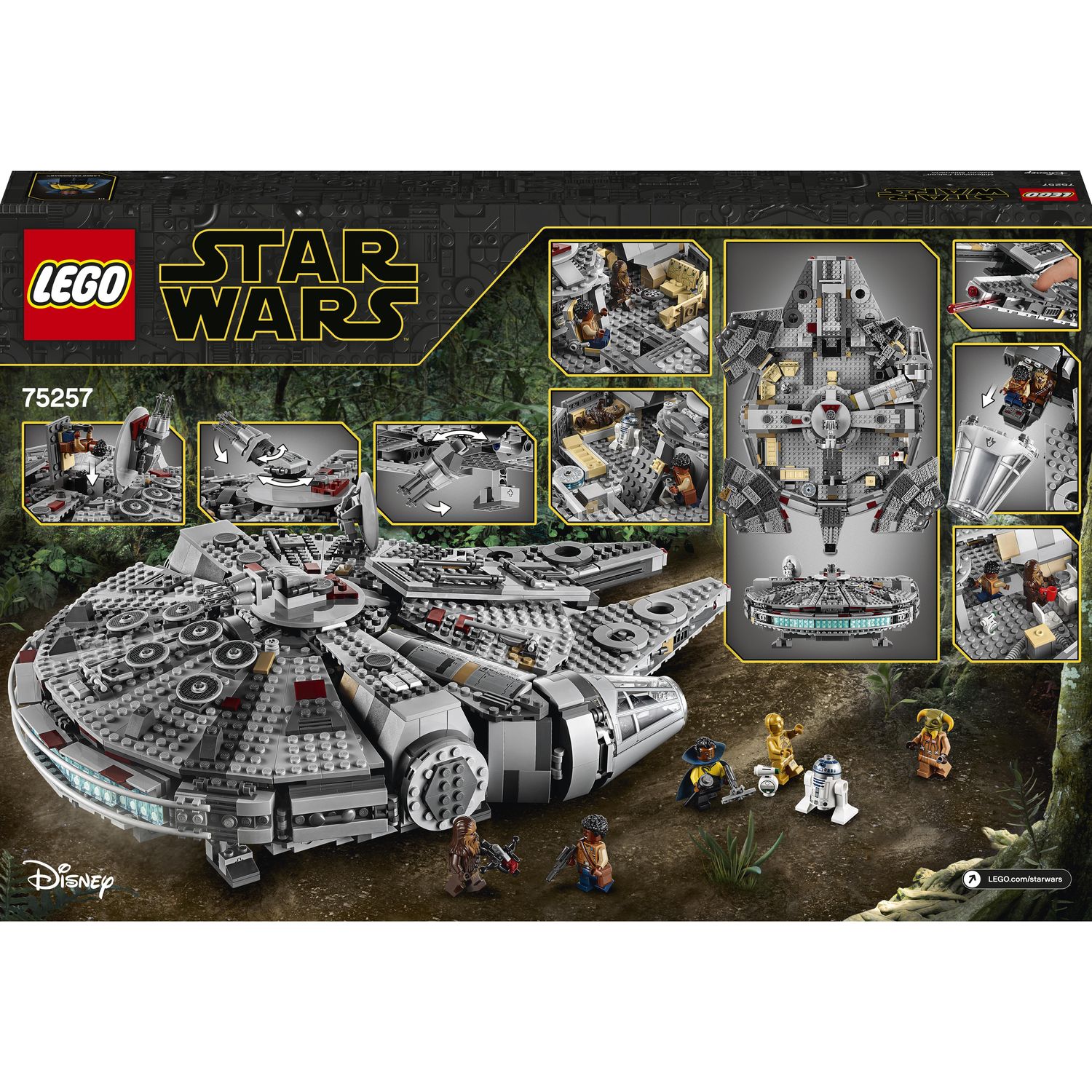 Конструктор LEGO Star Wars Сокол Тысячелетия, 1351 деталь (75257) - фото 8