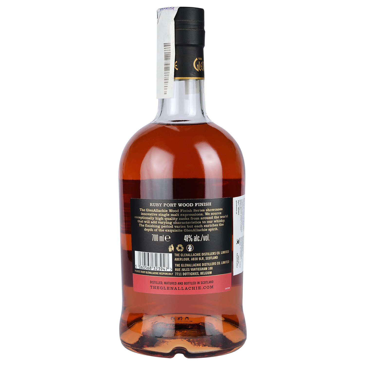 Виски GlenAllachie Single Malt Scotch Whisky Ruby Port Wood Finish 12 yo, в подарочной упаковке, 48%, 0,7 л - фото 2