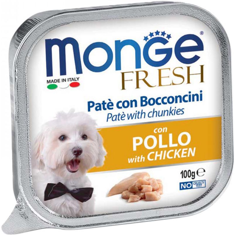 Вологий корм Monge Dog Fresh з куркою, 100 г - фото 1