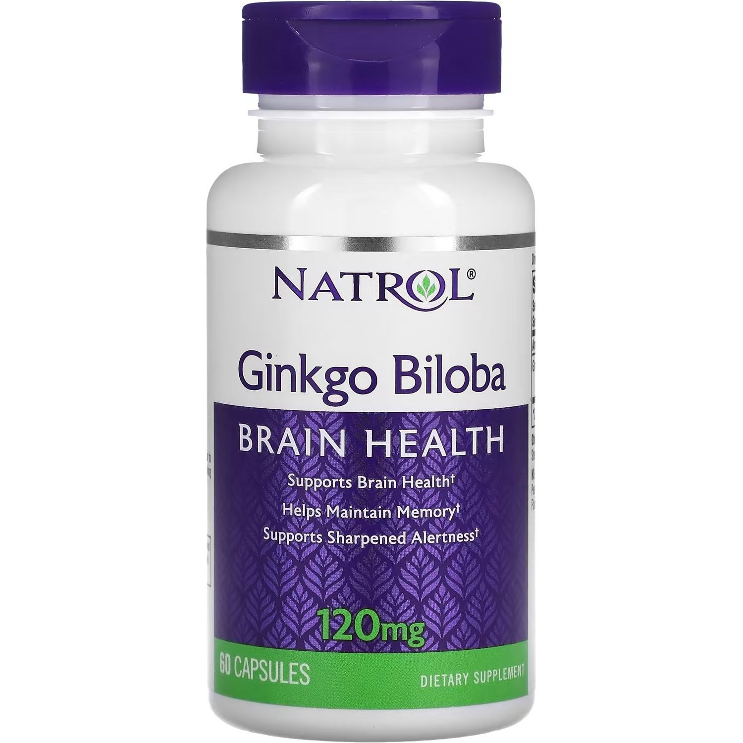 Гинкго билоба Natrol Ginkgo Biloba 120 мг 60 капсул - фото 1