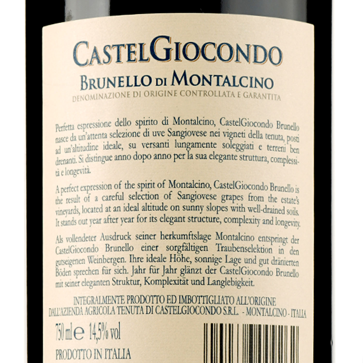 Вино Frescobaldi Castelgiocondo Brunello di Montalcino 2016, 14,5%, 0,75 л - фото 3
