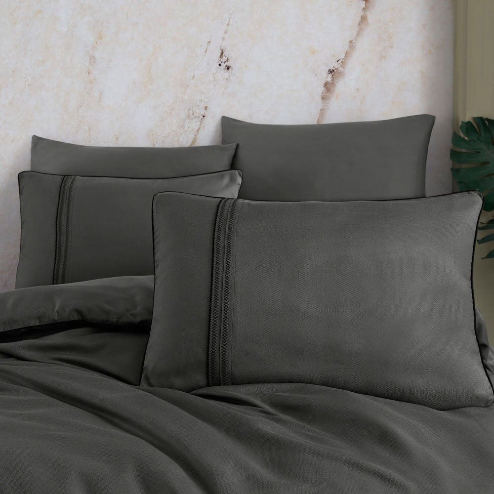 Комплект постельного белья Hobby Silk-Modal евро антрацит (606525_2,0) - фото 3