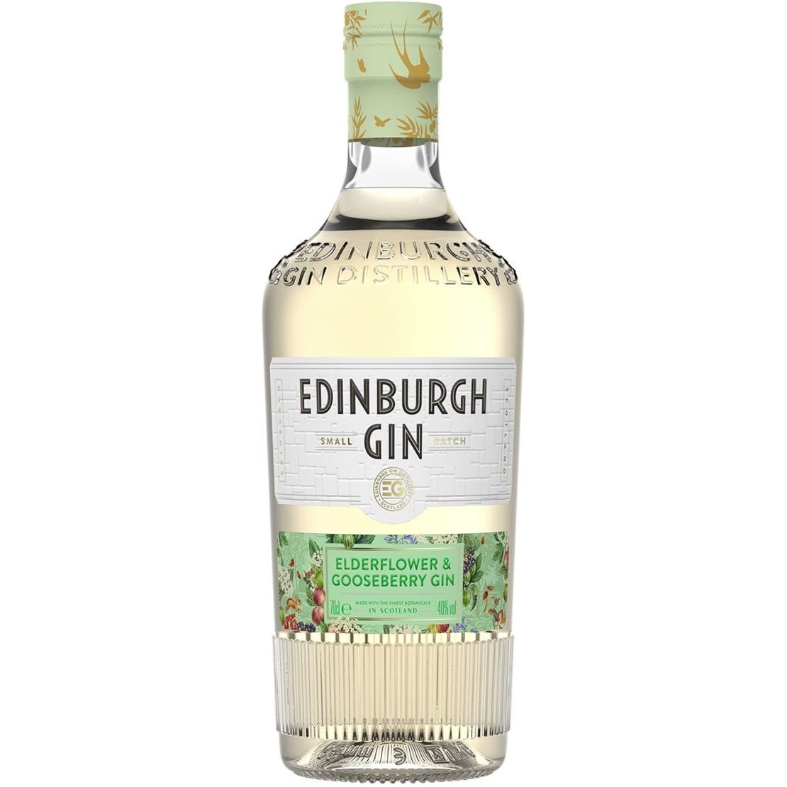 Джин Edinburgh Gin Gooseberry & Elderflower 40% 0.7 л - фото 1