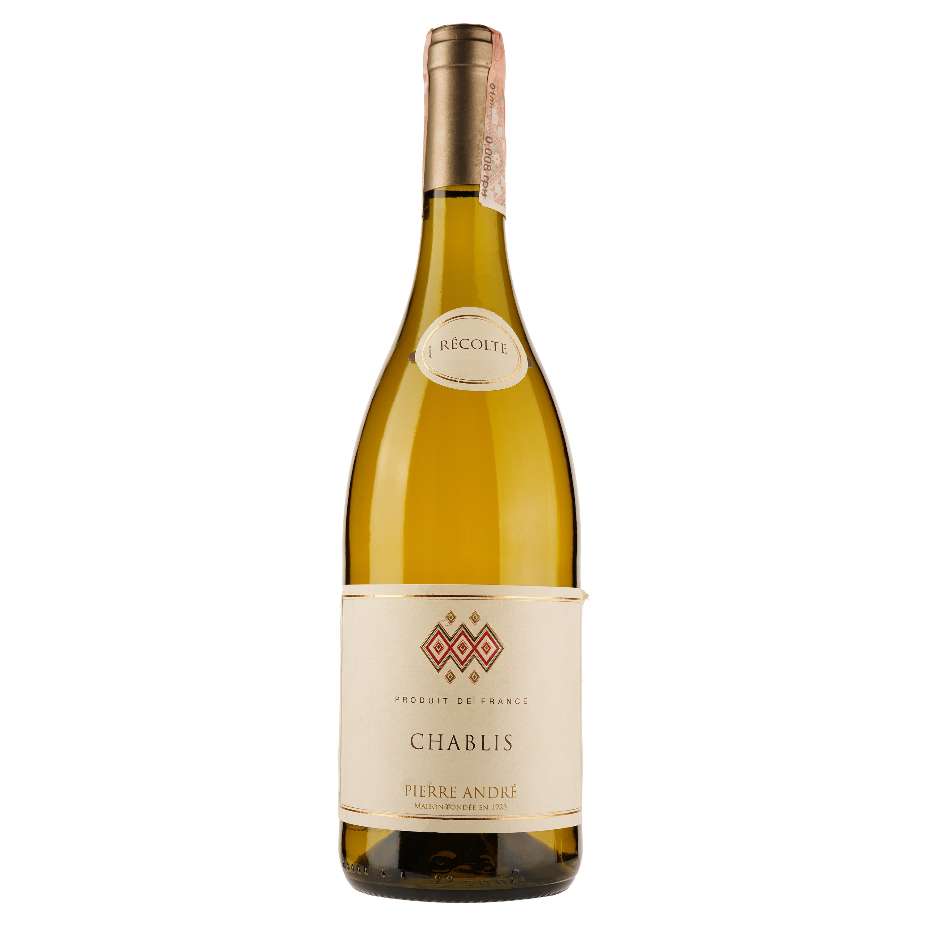 Вино Pierre Andre Chablis, біле, сухе, 0,75 л - фото 1