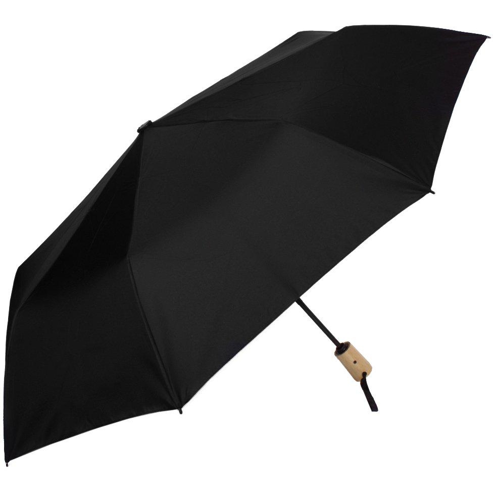 Мужской складной зонтик полный автомат Fare 98 см черный - фото 1