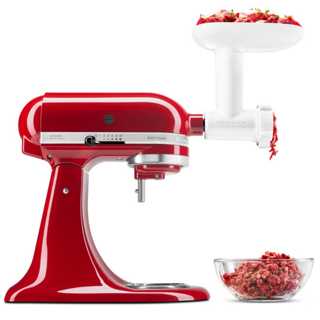 Насадка-мясорубка KitchenAid пластиковая белая (5KSMFGA) - фото 3