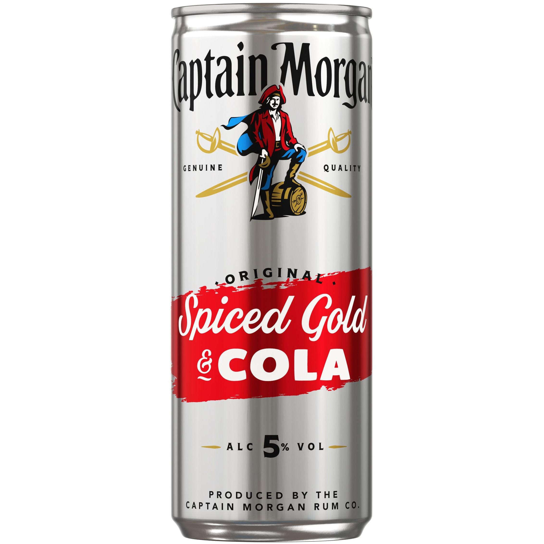 Напиток слабоалкогольный Captain Morgan & Cola 5% ж/б 0.25 л (878967) - фото 1