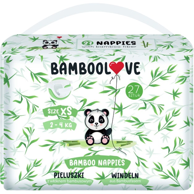 Подгузники Bamboolove Bamboo Nappies 1 (2-4 кг), 27 шт. - фото 1